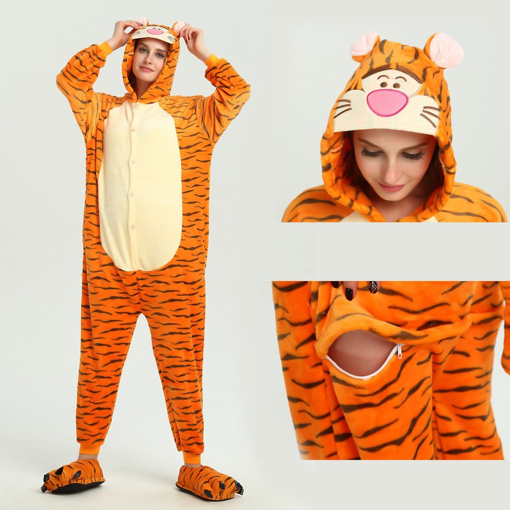 Winnie The Pooh Tigger Onesie Winnie The Pooh Tigger Pajamas For Adult Buy Now