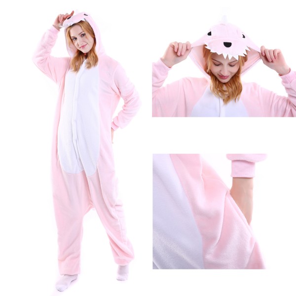 Pink Dinosaur Onesie, Pink Dinosaur Pajamas For Adult Buy Now