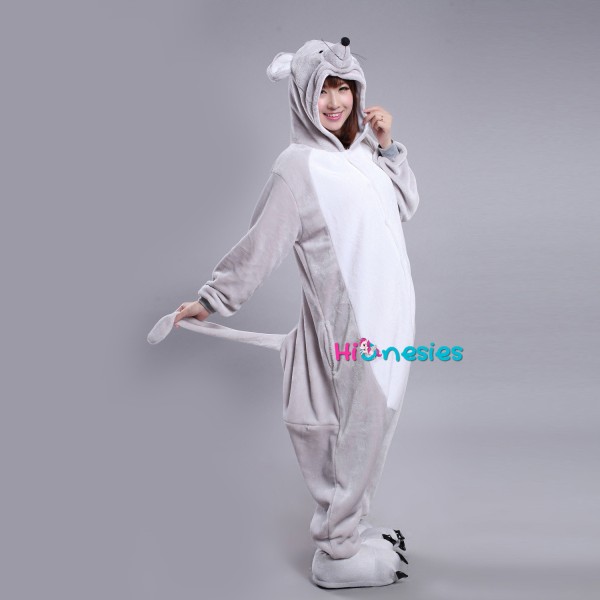 Gray Mouse Onesie, Gray Mouse Pajamas For Adult Buy Now