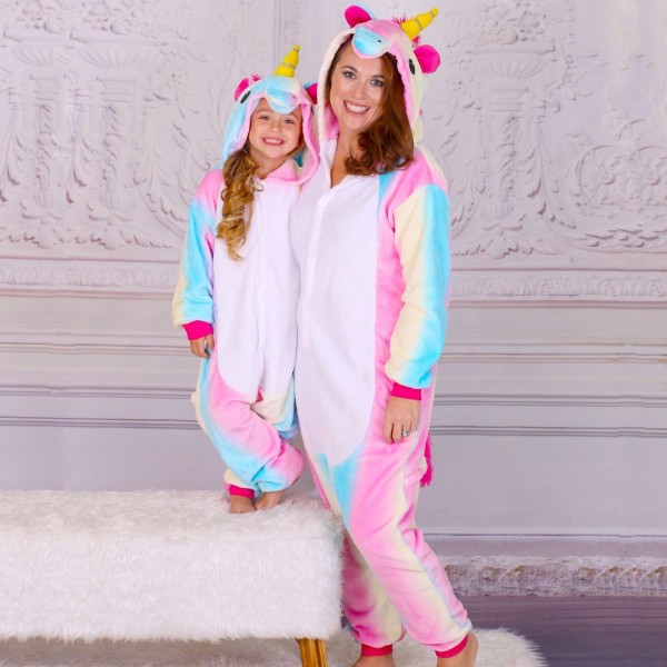 Mommy \u0026 Me Rainbow Unicorn Pajamas for 