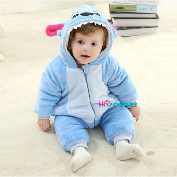 Stitch Onesie for Baby & Toddler Animal Kigurumi Disney Pajama Halloween  Costumes