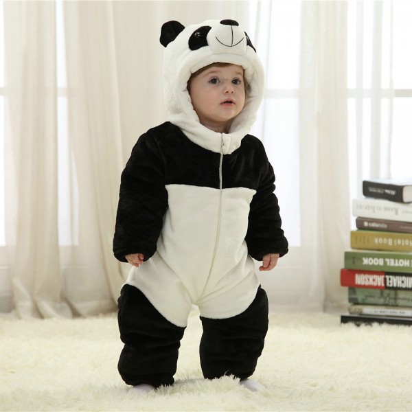 panda onesie baby